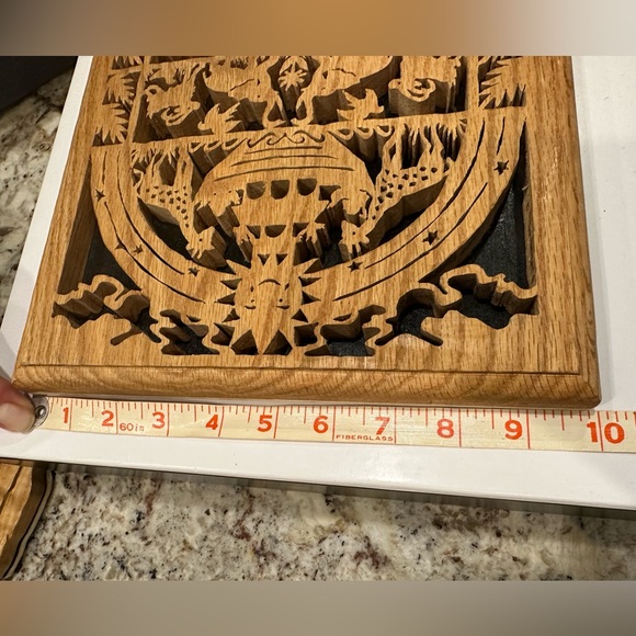 Hand Carved Noah’s Ark plaque - Picture 4 of 9
